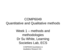 Slides and exercises for class on methods and methodology